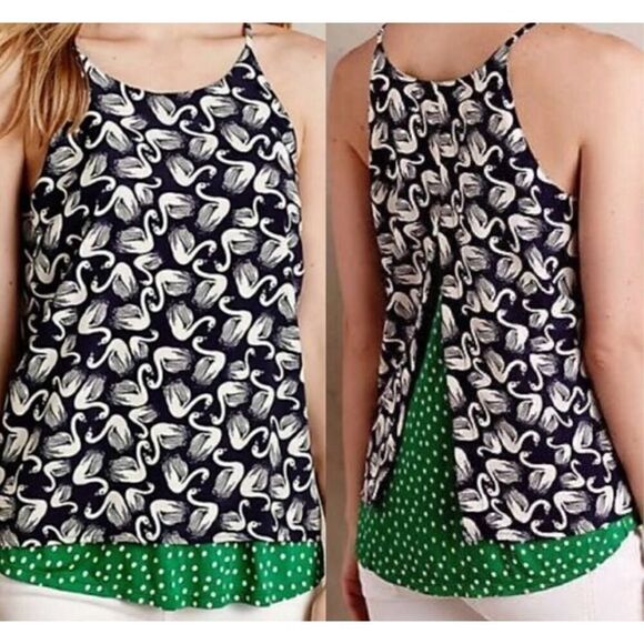 Anthropologie Porridge Swan Tank Top - Picture 1 of 5